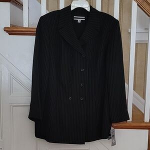 NEW AMANDA SMITH Pinstripe Blazer Jacket Size 20W